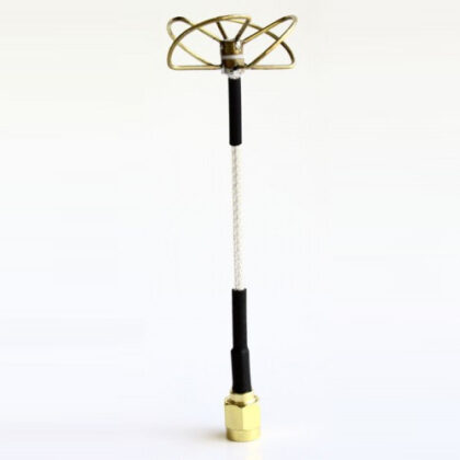 5.8 GHz circular polarized receiver antenna with straight RP-SMA connector