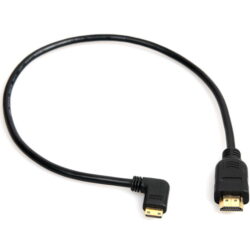 Right Angled Mini HDMI to HDMI 0.5m Cable