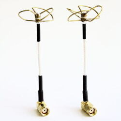 5.8 GHz Circular Polarized Antenna Set (TX-Right Angled / RX-Right Angled)