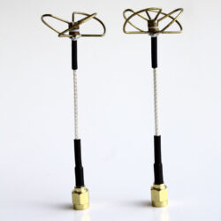 5.8 GHz Circular Polarized Antenna Set (TX-Straight / RX-Straight)