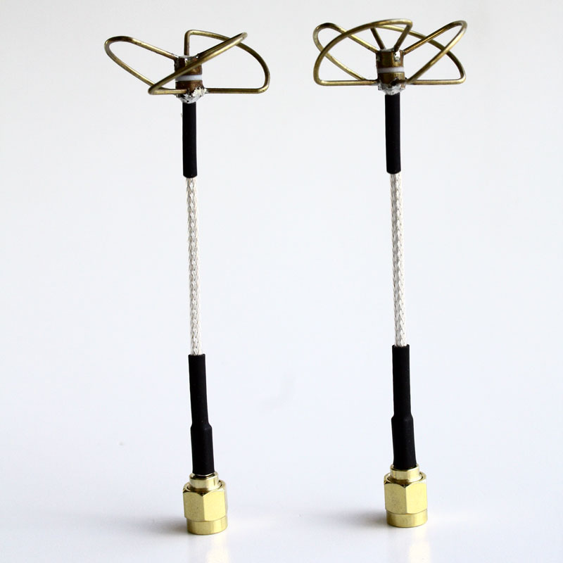 5.8 GHz Circular Polarized Antenna Set (TX-Straight / RX-Straight)