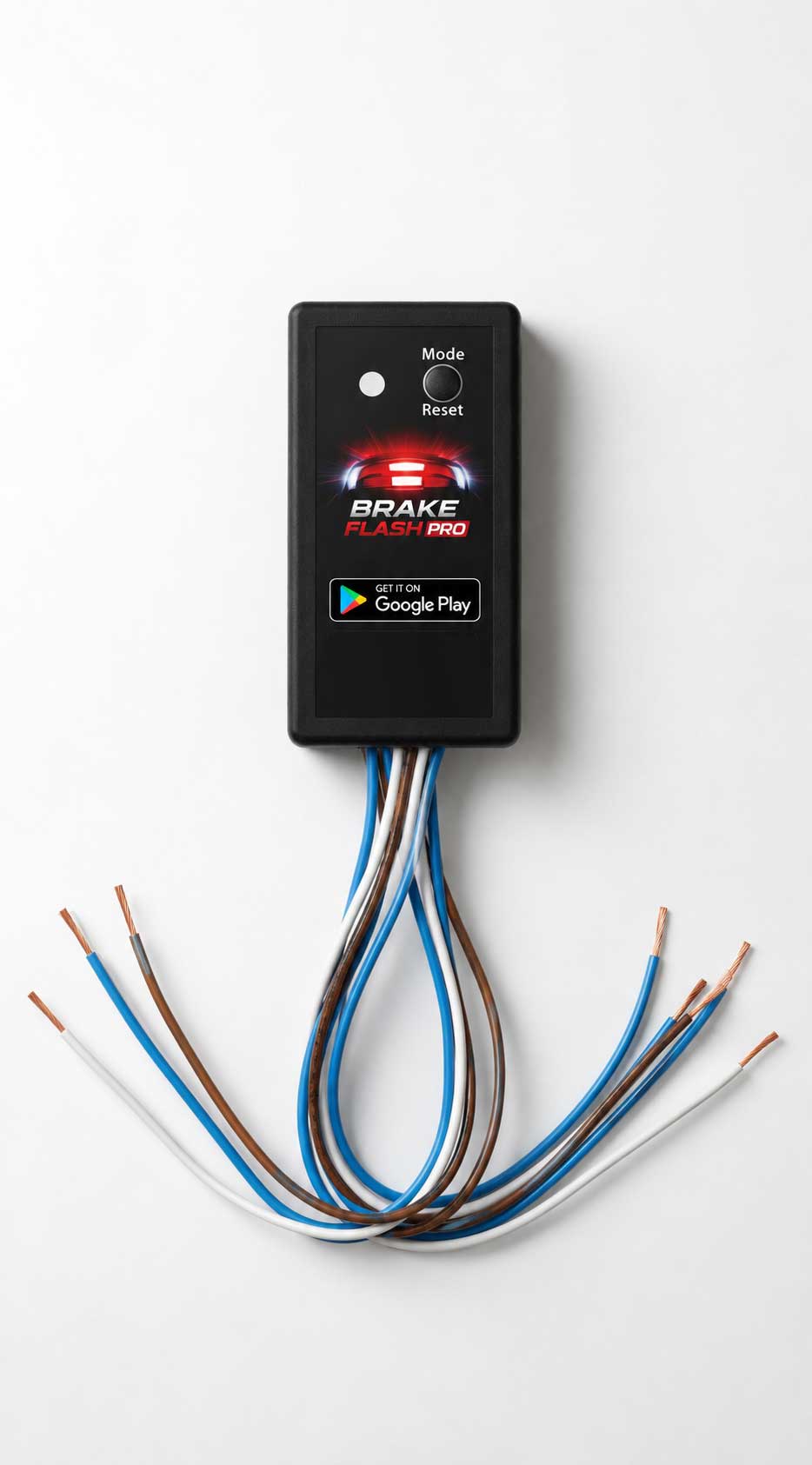 BrakeFlash Pro - Smartphone Controlled Brake Light Strobe Module for All Vehicles (without Connector)